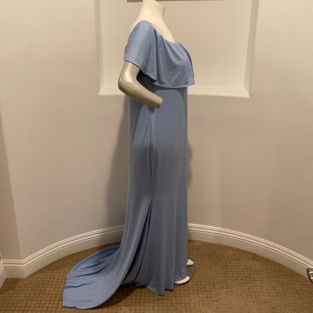 HELLO MIZ Maternity Off The Shoulder Maxi Dress 3X